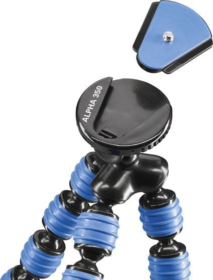 Tripod për telefon Cullmann Alpha 350 Mobile, lartësi 23 cm, kapacitet 1 kg, blu