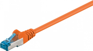 Kabllo rrjeti Premiumcord CAT6a S-FTP, RJ45-RJ45, 0.25m, portokalli