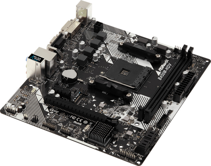 Pllakë amë ASRock B450M-HDV R4.0 - AMD B450