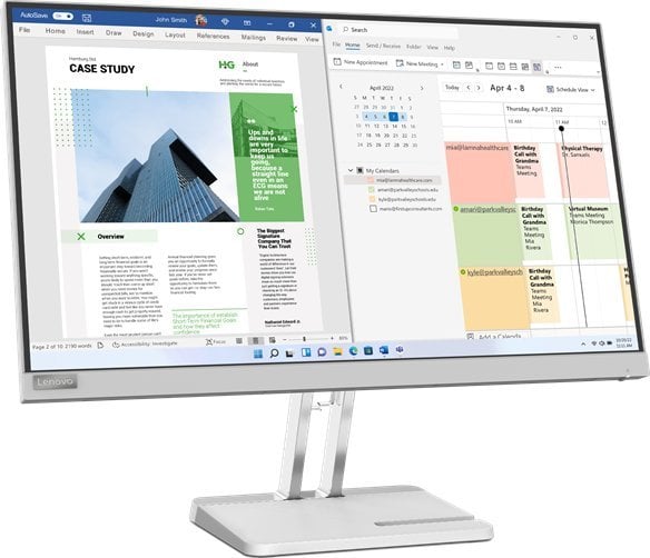 Monitor Lenovo L25e-40, 24.5", 1920 x 1080 (FullHD), i argjendtë