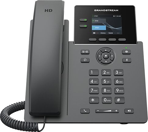 Telefon IP Grandstream GRP2610P, profesional për zyra, i zi