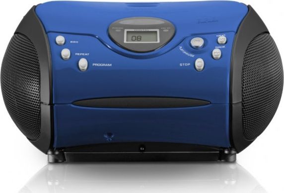 Radio CD portative Lenco SCD-24, FM, stereo, blu