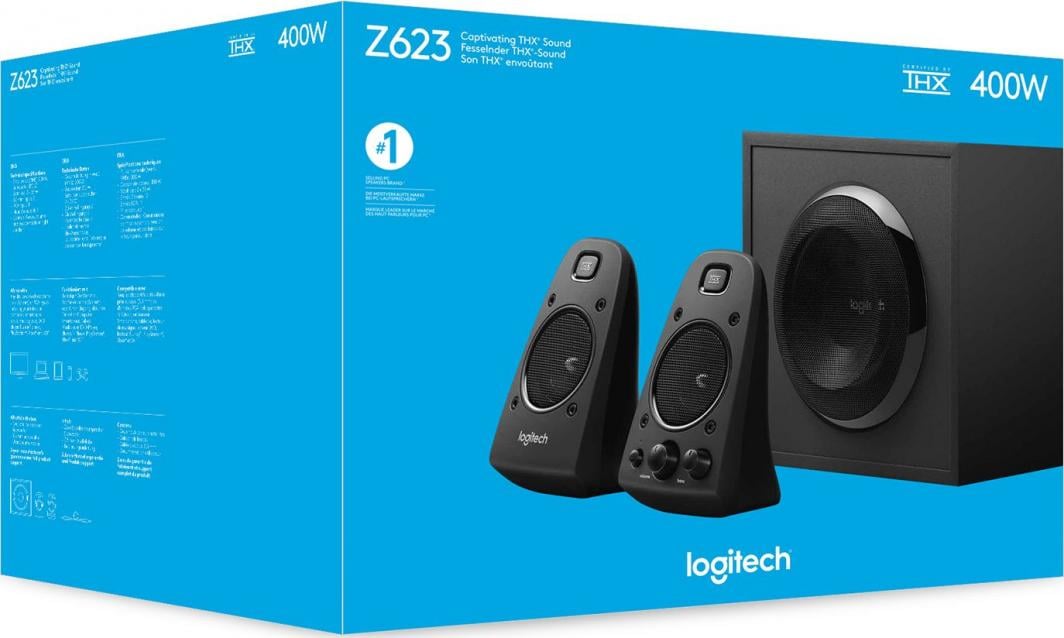 Altoparlantë Logitech Z623, 2.1 të zinj