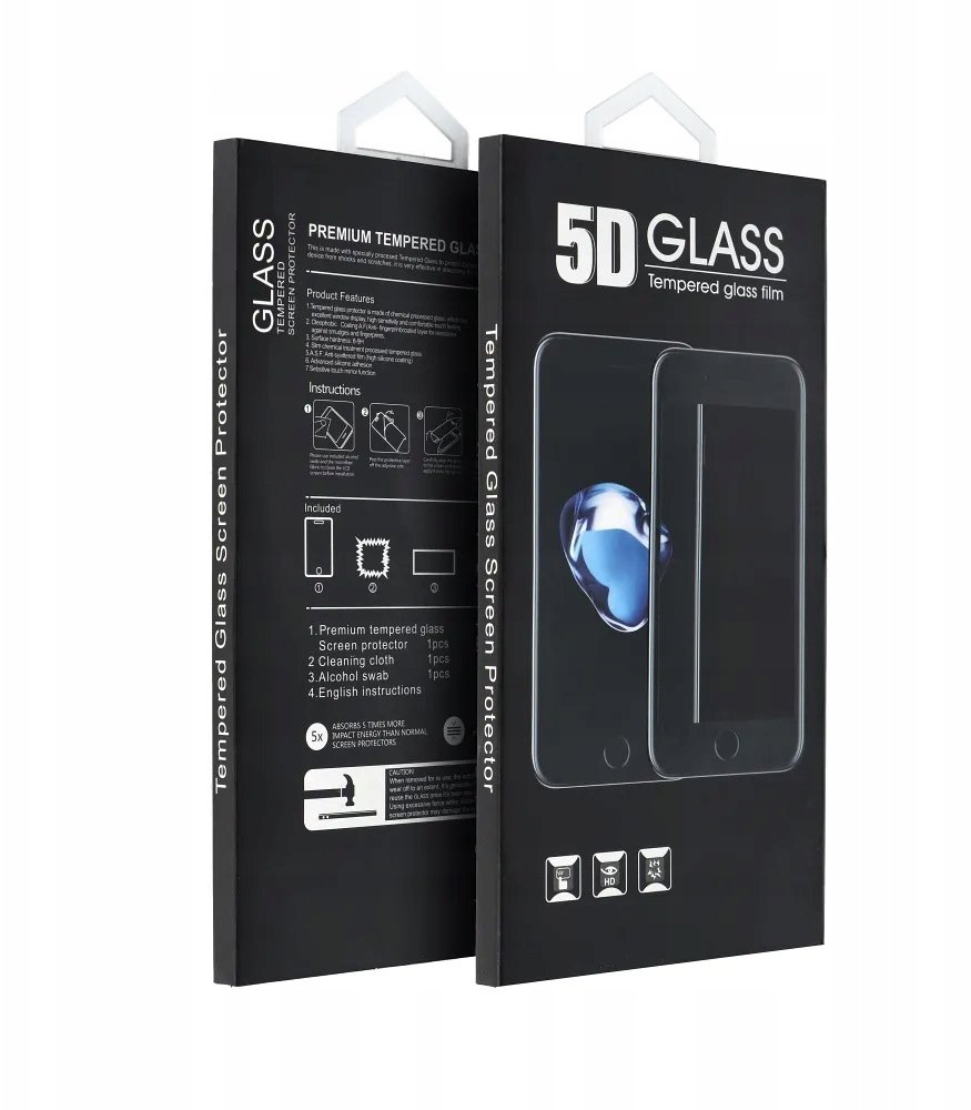 Xham mbrojtës 5D Full Glue për Samsung Galaxy S26 Plus, tempered glass, i zi
