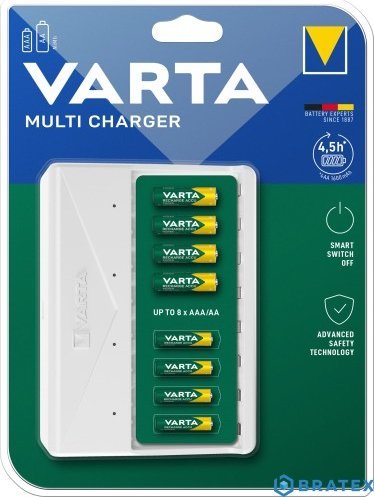 Karikues baterish Varta Multicharger 57659101401 VR05470, për AA dhe AAA, i zi