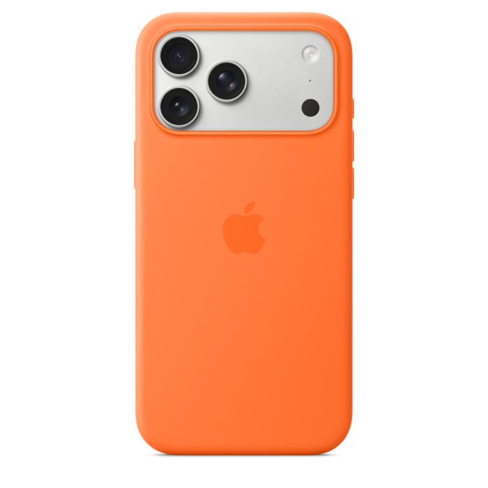 Apple iPhone 17 Pro Max Silicone Case with MagSafe, Orange