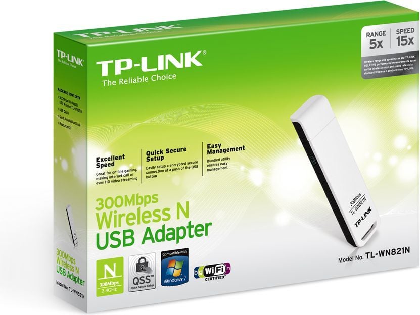 TP-Link TL-WN821N Безжичен USB Адаптер