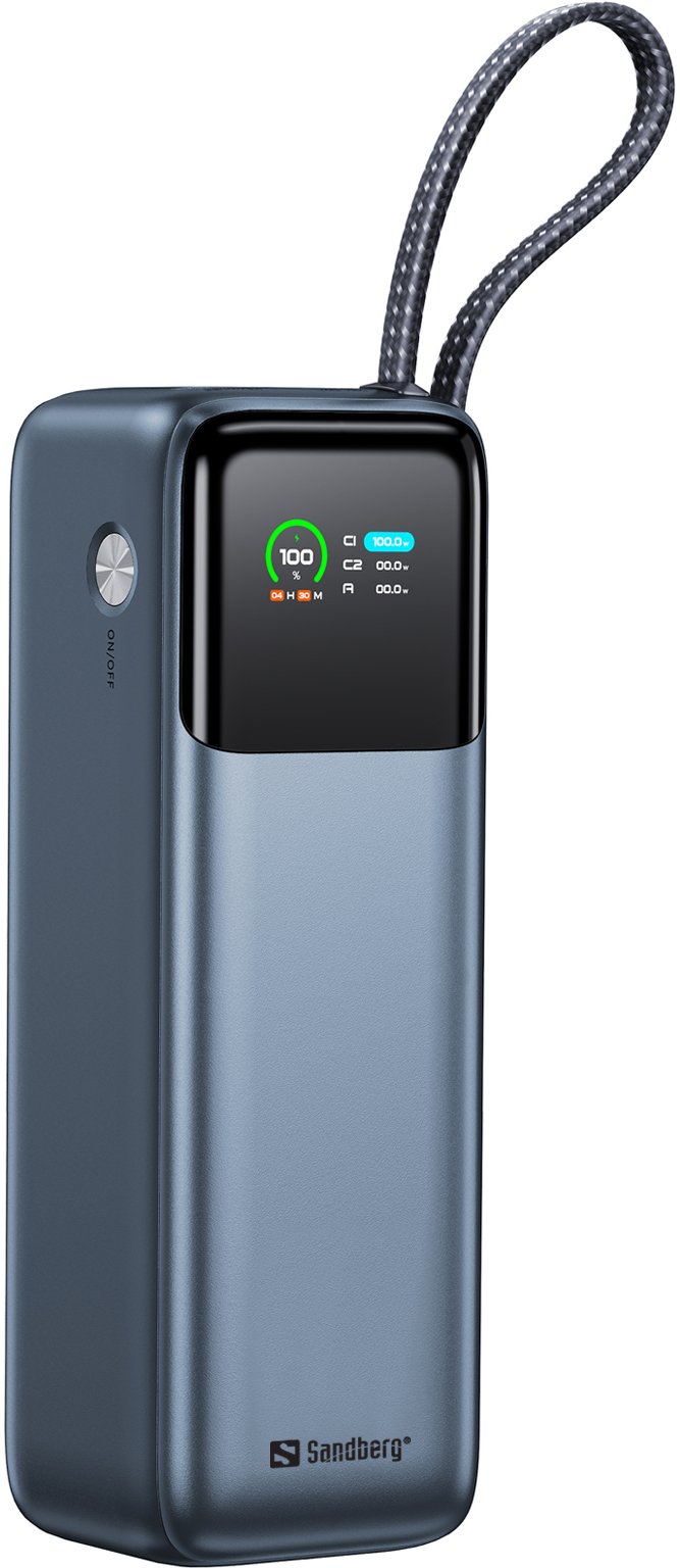 Powerbank Sandberg All-in-1 Powerbank 27000 PD240W, 27000mAh, 240W, сива и црна