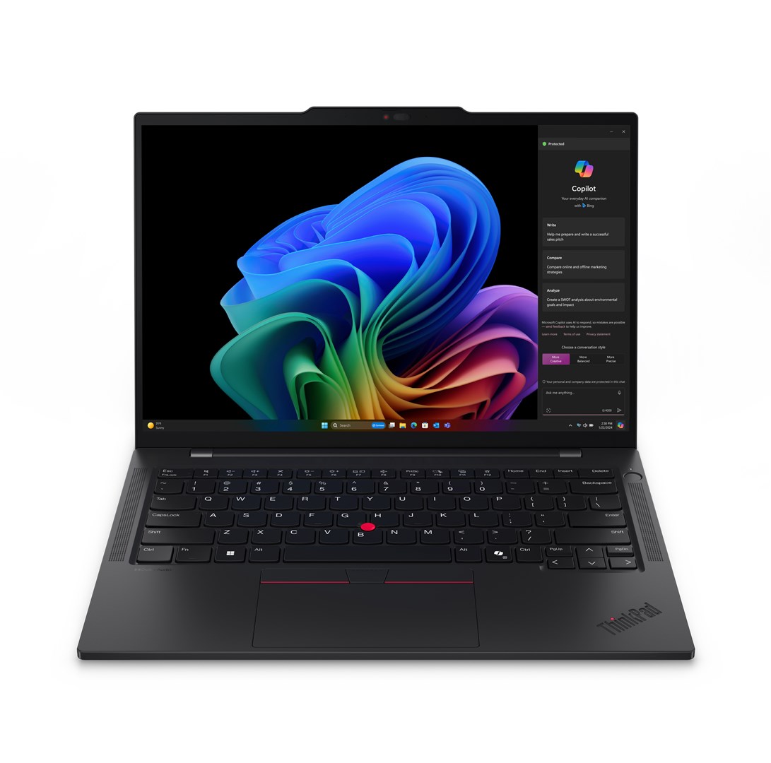Laptop Lenovo ThinkPad T14s Gen 6 (Snapdragon) Copilot+ PC, 14", Qualcomm Snapdragon X1E-78-100, 32GB LPDDR5x-SDRAM, 1TB SSD, Qualcomm Adreno, i zi