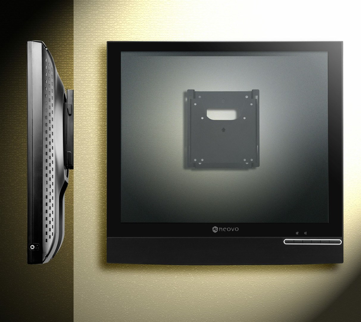 Mbajtëse muri për monitor AG NEOVO WMK-01, 15-32", 18 kg, e zezë