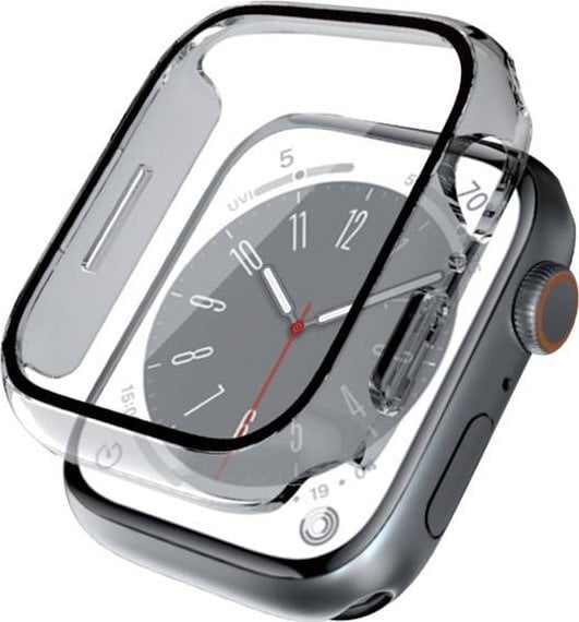 Mbulesë Crong Hybrid Watch Case për Apple Watch 45mm, me xham të integruar, transparente