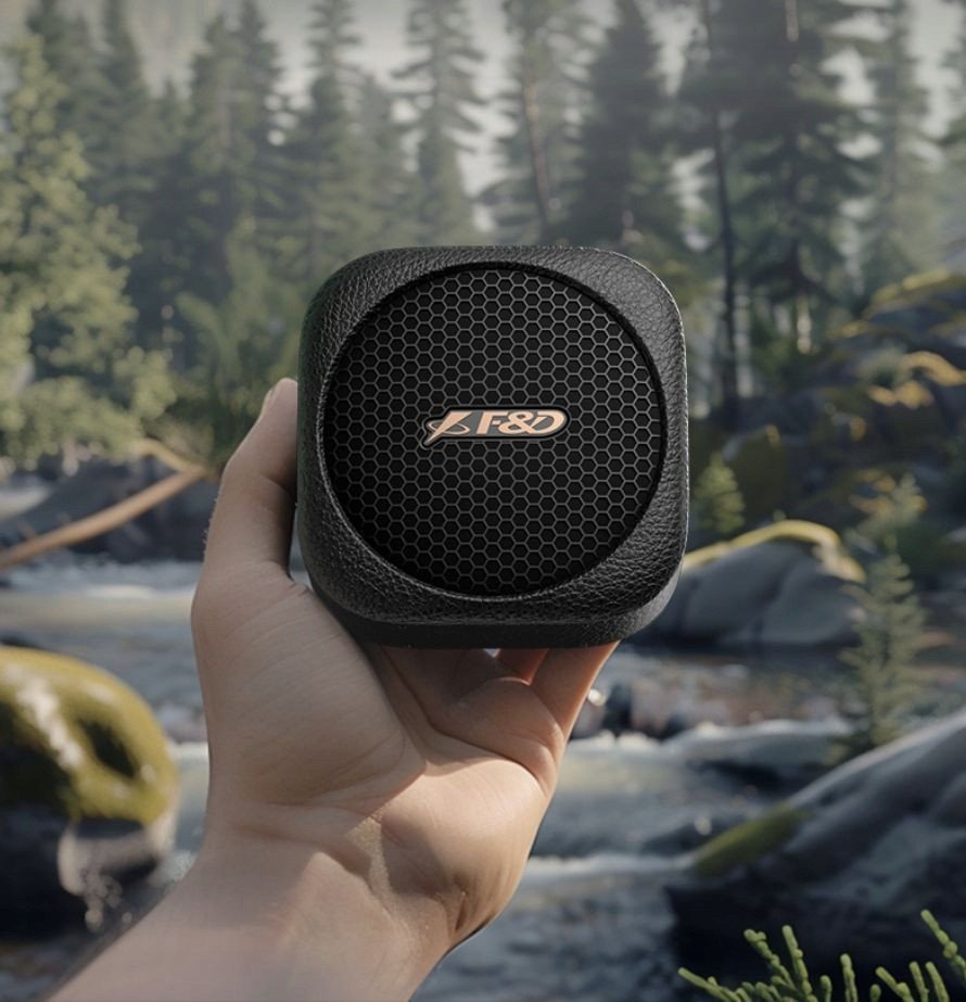 Kaltoparlant Bluetooth Fenda RW10, 7W, bateri deri 10 orë, i zi