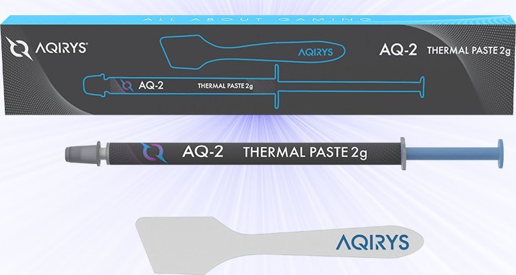 Pastë termike AQIRYS AQ 2, 2 g, për procesor dhe kartelë grafike, gri
