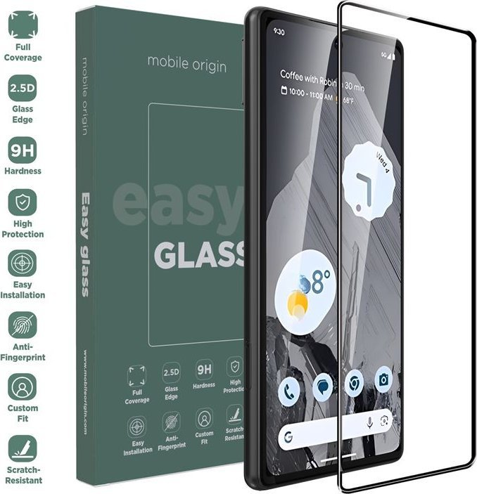 Xham mbrojtës Mobile Origin EasyGlass për Google Pixel 8 Pro, Double Strong, transparent
