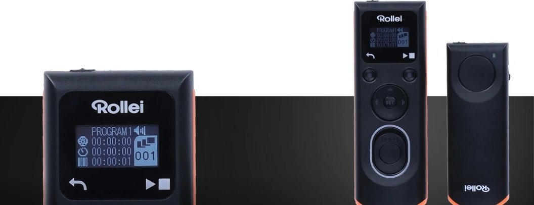 Безжичен далечински управувач за obturator Rollei, за Canon DSLR, OLED екран, 50m, црна