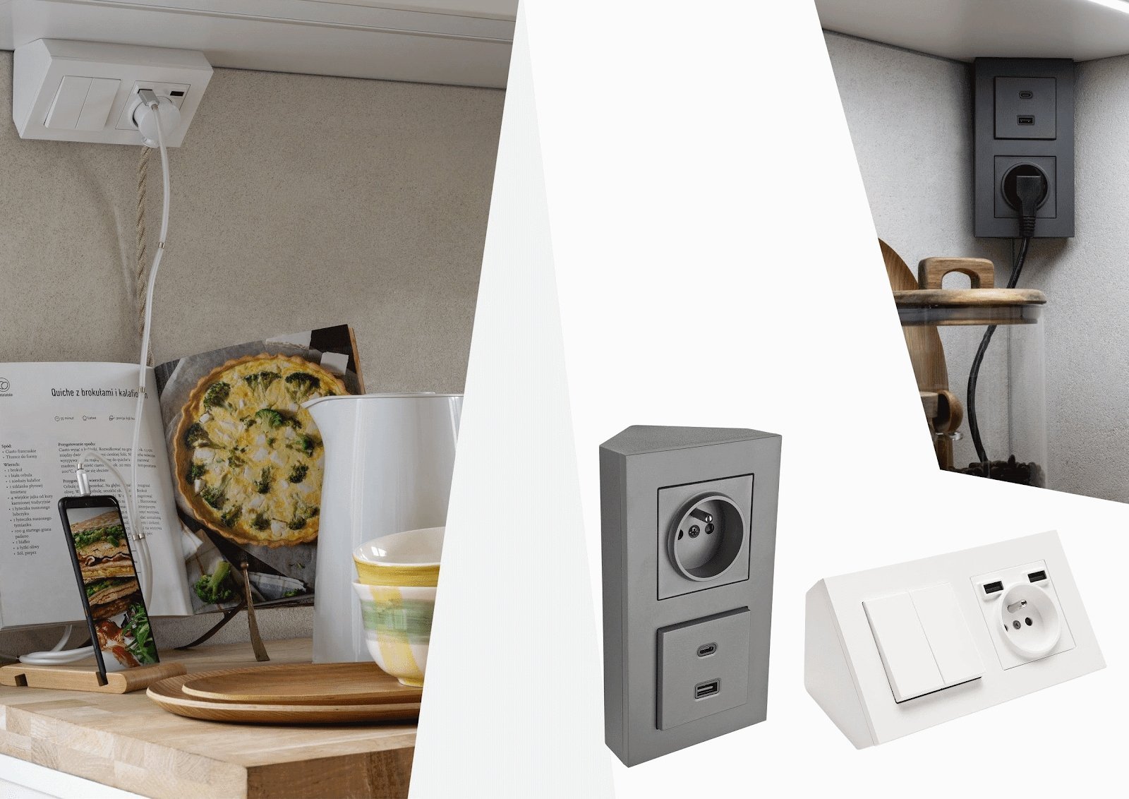 Kontrollues smart Simon 55 Go Wifi Control, kontroll WIFI, i bardhë mat