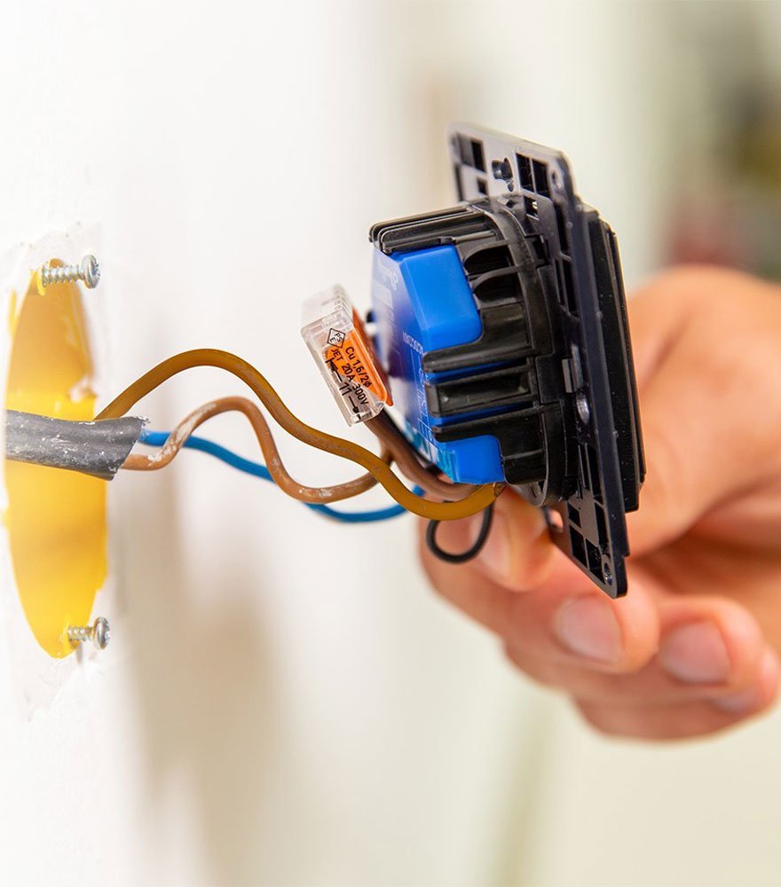 Ndërprerës muri Shelly Wall Switch 2, 2 tasta, i zi