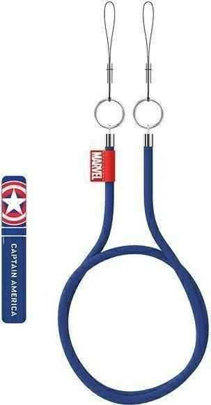 Set aksesorësh Samsung GP-TOU021HIILW, për Galaxy S22 S22 Plus S22 Ultra, Captain America Marvel, blu