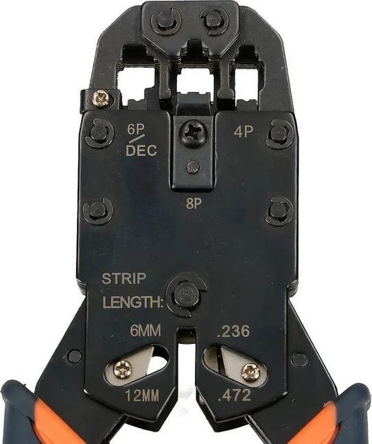 Mасичка за пресување Екстралинк 4P 6P 8P, механизам тресачка, сечач на кабли, црна