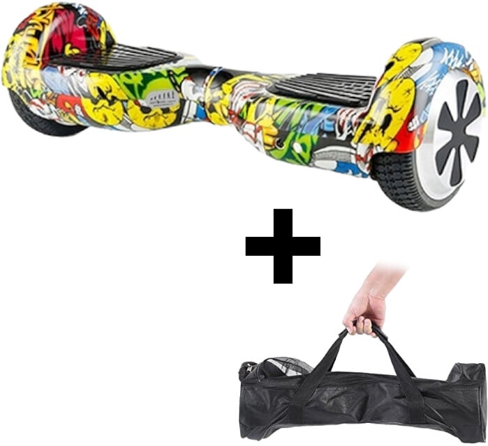 Hoverboard Eljet Premium Graffiti, i verdhë