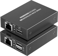 KVM extender PremiumCord KHEXT70-8, 4K UHD, 70 m, me USB