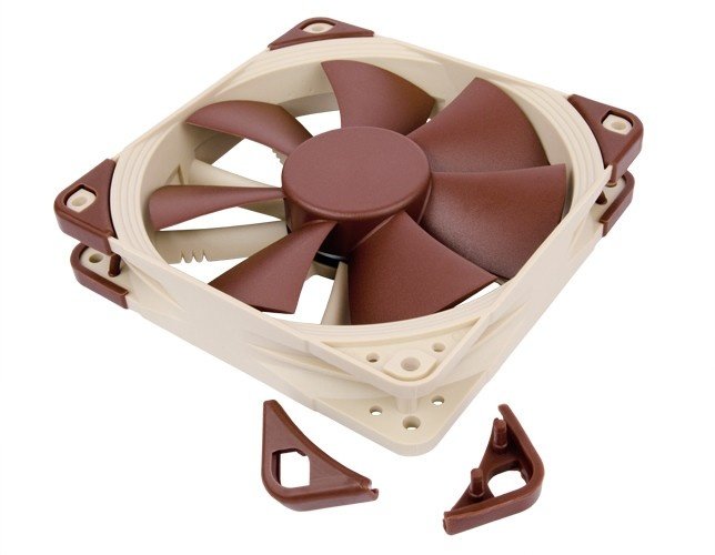 Кулер Noctua NF-F12 PWM, 120 mm, кафеаво - бело