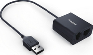 Adapter Yealink EHS40 për kontroll thirrjesh nga kufje pa tela, USB Type A, i zi