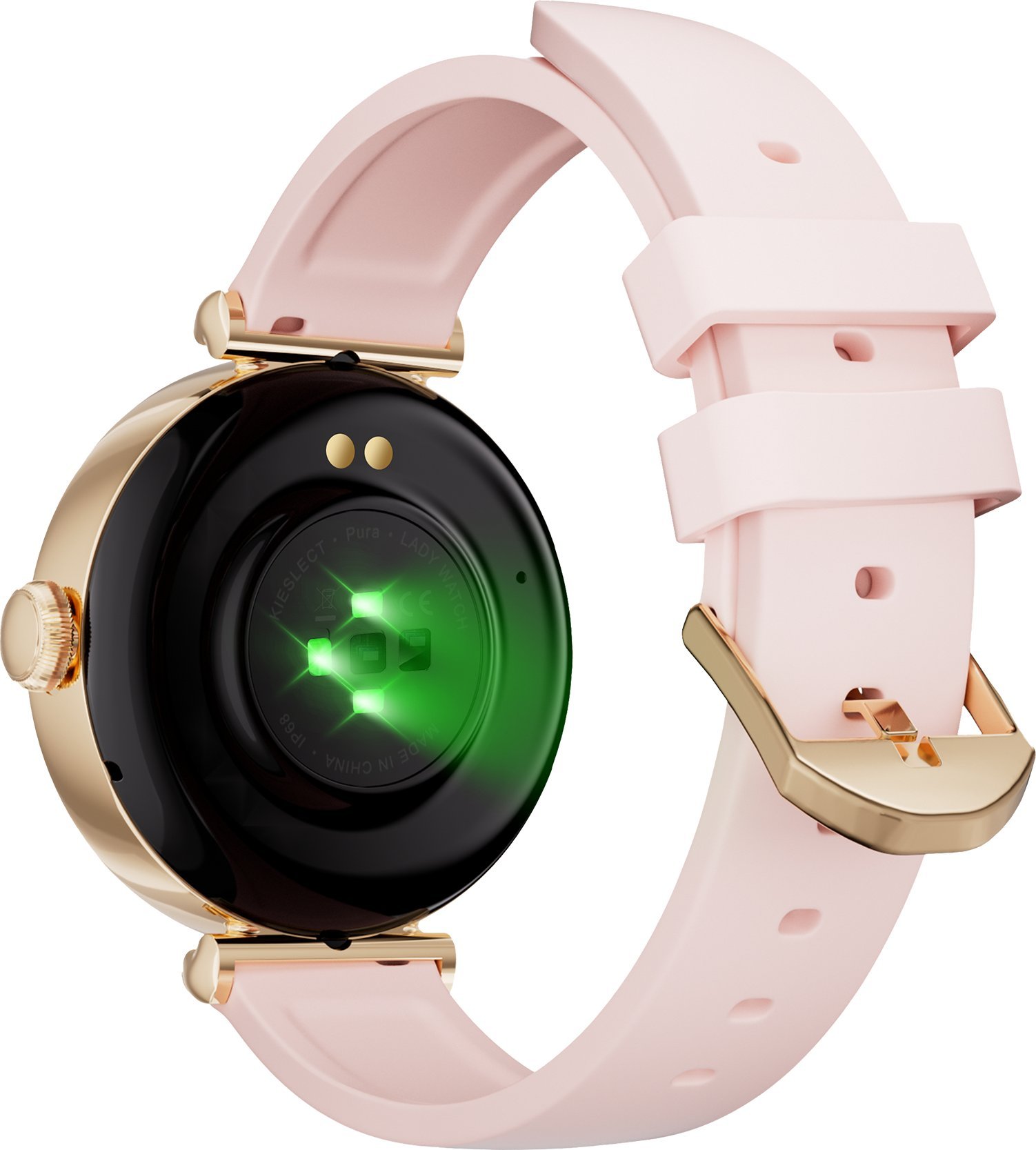 Orë smartwatch Kieslect Pura Gold, AMOLED, Bluetooth, për gra