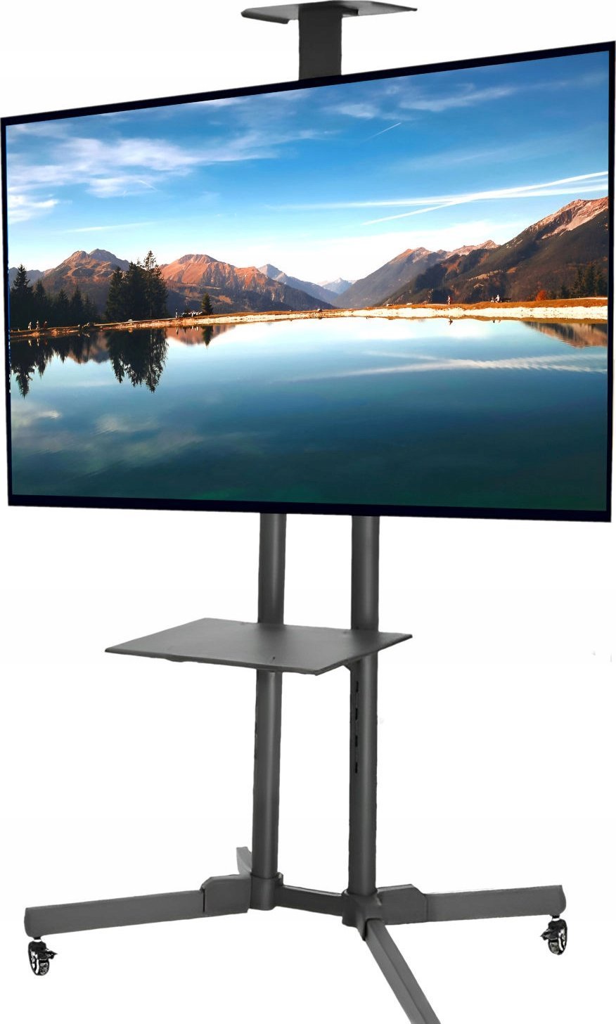 Qëndrim dyshemeje për TV Mozos Floor Stand 1500, 32" 60", deri 50 kg, i zi