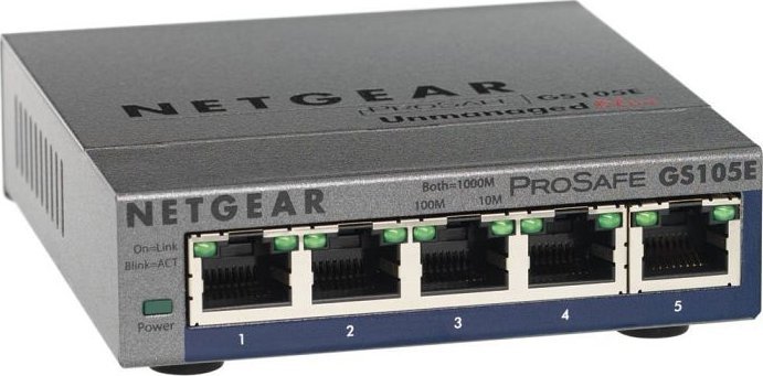 Switch NETGEAR GS105E (GS105E-200PES), 5 porte