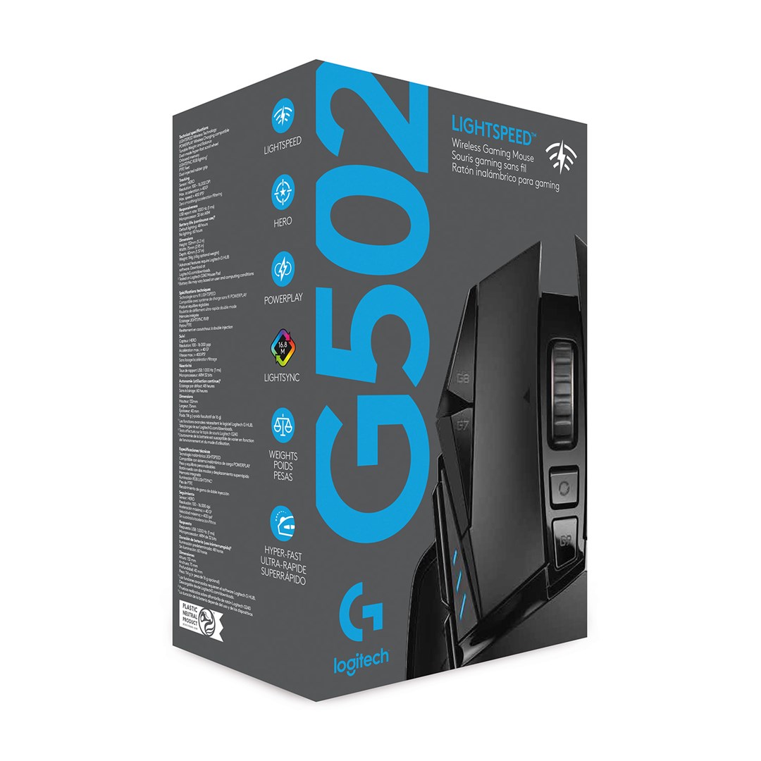 Maus Logitech G G502 LIGHTSPEED, wireless, i zi