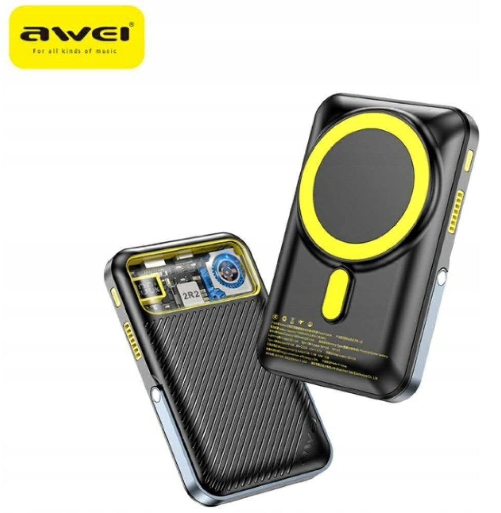 Karikues portativ Awei PA-10, 10000mAh, MagSafe 20W, i zi