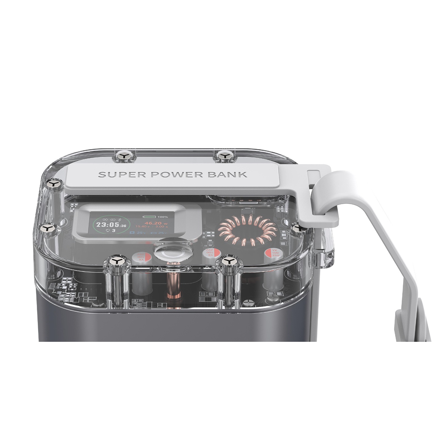 Power bank 4smarts Lucid Ultra, 40000mAh, 100W, gri