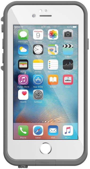 Mbështjellës LifeProof për iPhone 6 / 6s Plus, i bardhë/gri