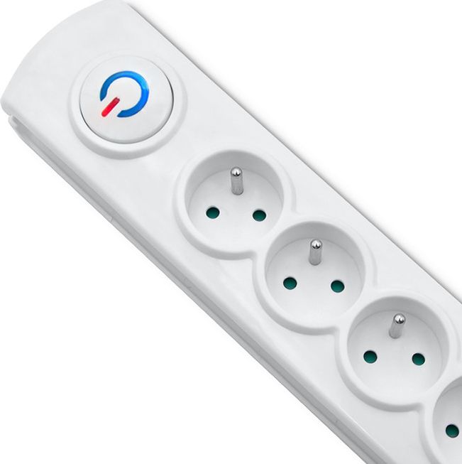 Shirit mbrojtës nga tensioni Qoltec me 8 priza, 1.5 m, i bardhë (1_788943)