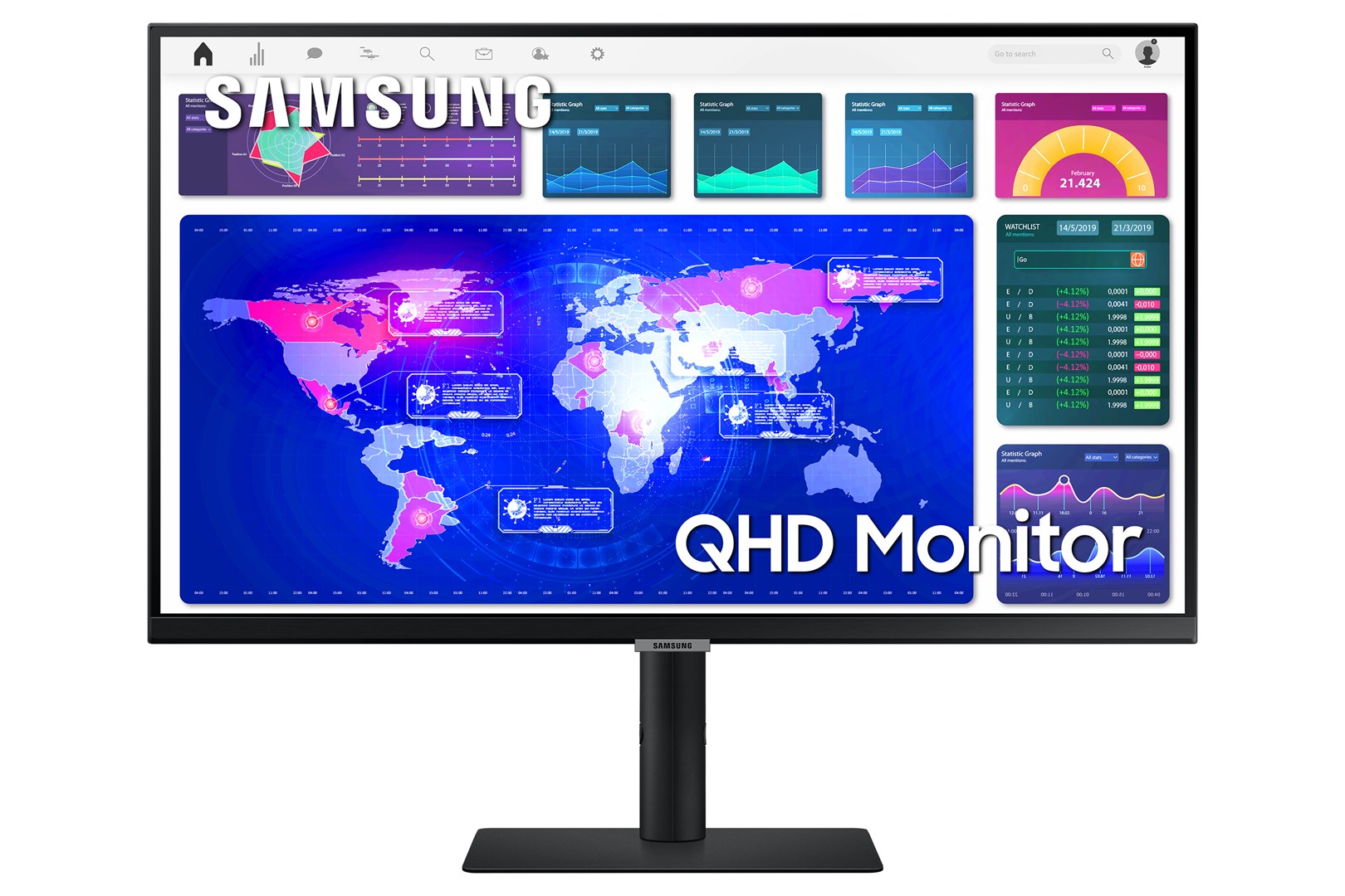 Monitor Samsung ViewFinity S6, 32", 2560 x 1440, 75 Hz, i zi