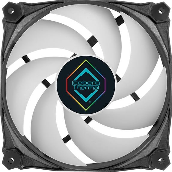 Ventilator kase Iceberg Thermal IceGALE Lightning ARGB, 120mm, set 3 copë, i zi