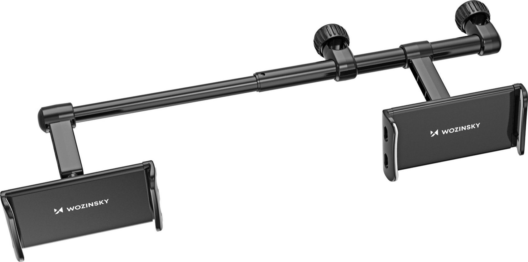 Mbajtëse dyfishe telefoni për makinë Wozinsky WTHBK1, universale, e zezë