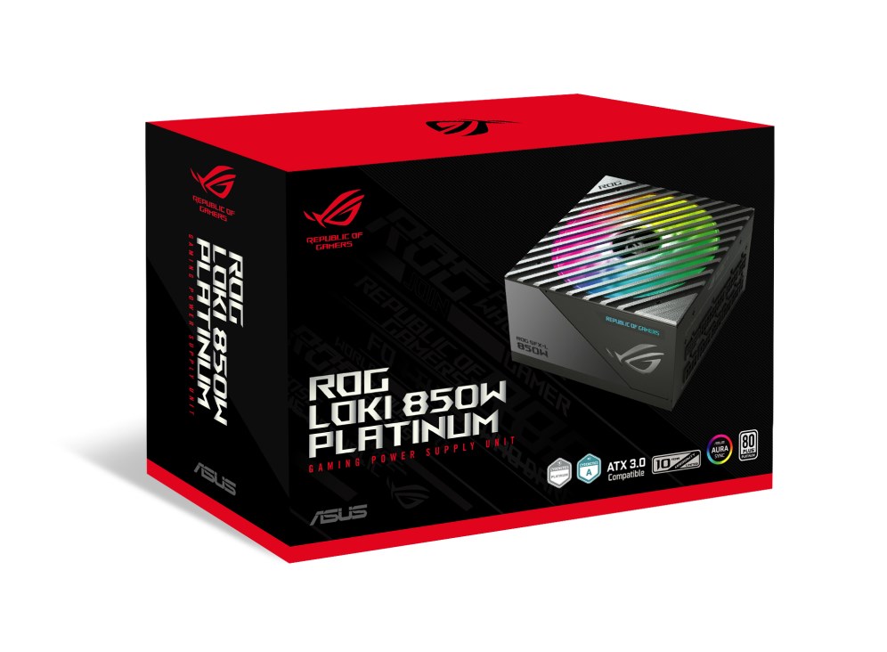 Burim energjie ASUS ROG Loki SFX-L 850W Platinum, 24-pin ATX, 850 W