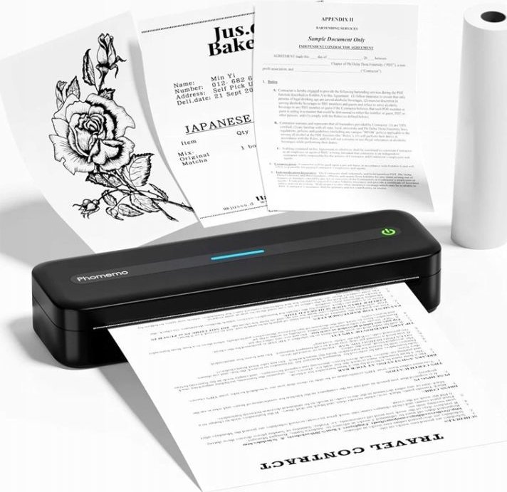 Printues termik portativ Phomemo M832, 300 x 300 dpi, Bluetooth, i zi