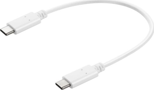 Kabllo Sandberg USB-C - USB-C, e bardhë