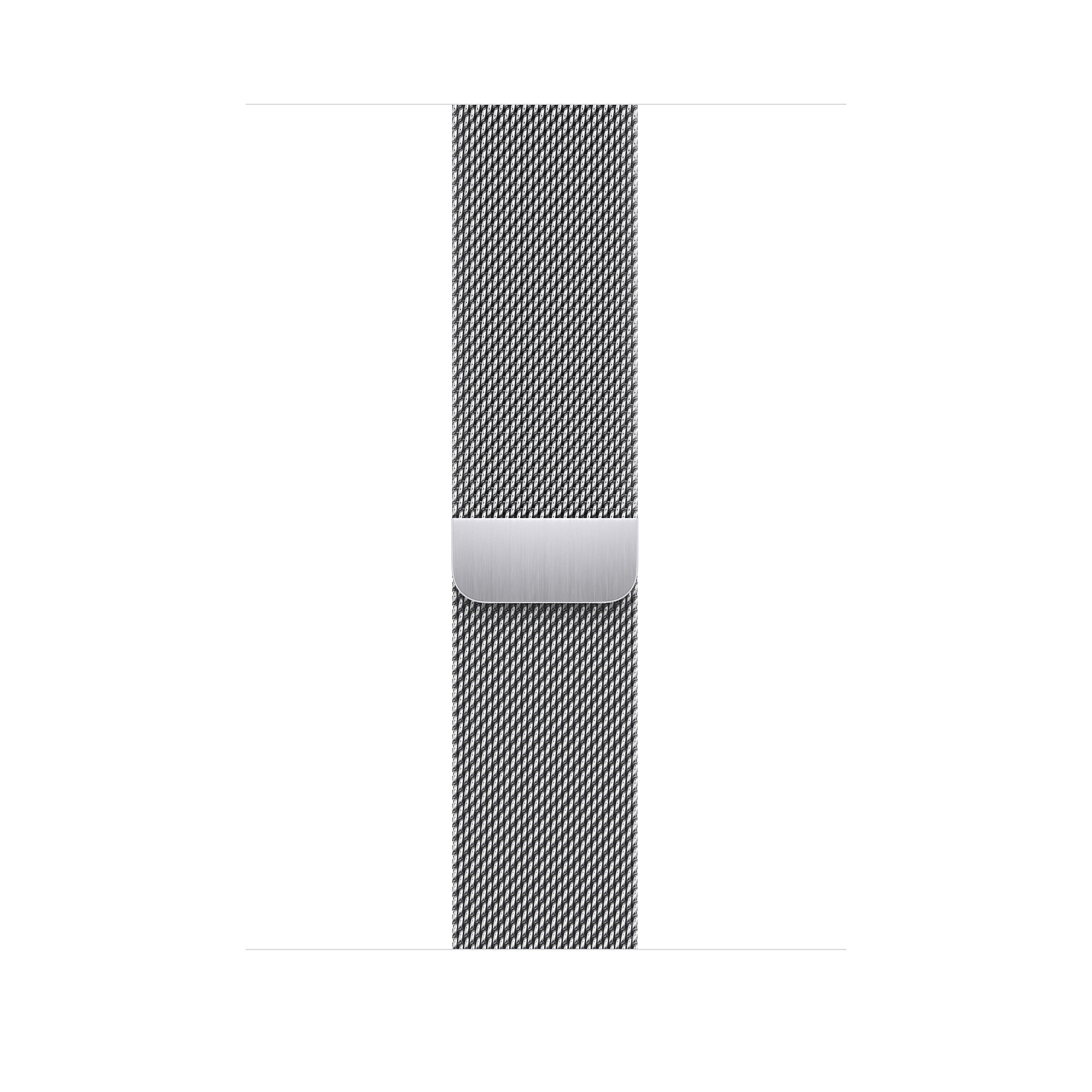 Apple Watch 45mm Band, Silver Milanese Loop