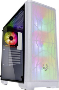 Kasë BitFenix Nova Mesh TG A-RGB (BFC-NVM-300-WWGKW-4A), e bardhë