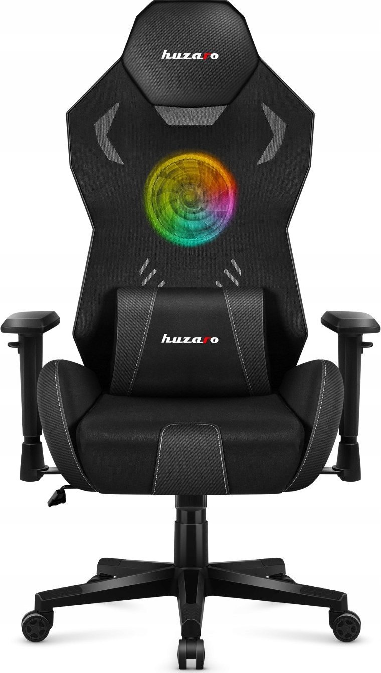 Karrige gaming Huzaro Combat 7.6 RGB, ndriçim LED, ergonomike, e zezë