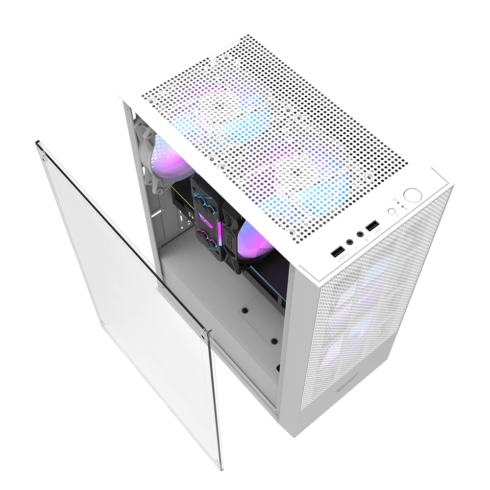 Kasë Darkflash A290, Mid-Tower, e bardhë