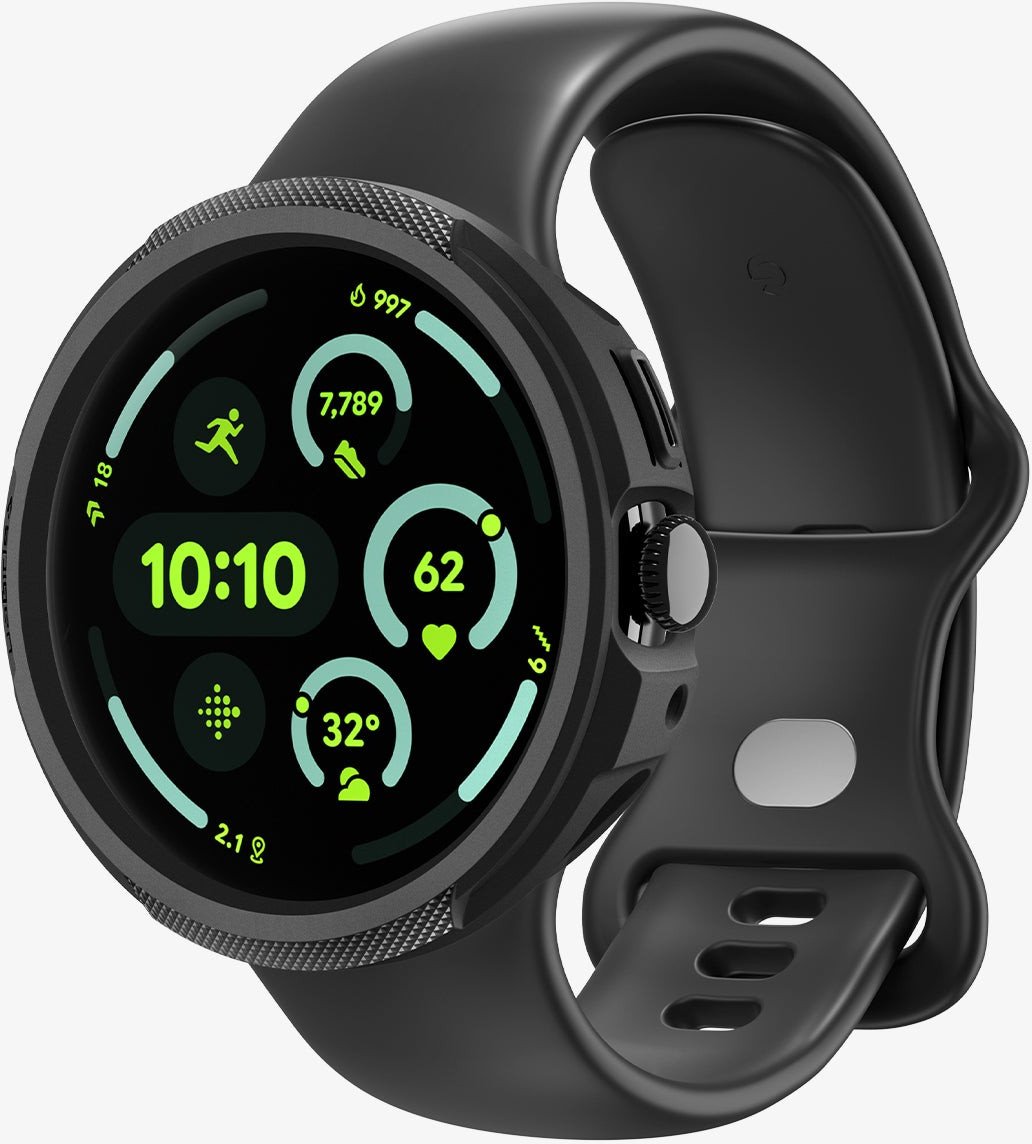Mbulesë orë inteligjente Spigen Liquid Air Stand, për Google Pixel Watch 4 41mm, matte, e zezë