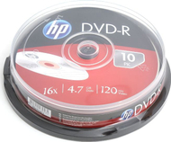 Disqe DVD-R HP 4.7GB, 16x, set 10 copë