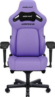 Kартига за гејминг AndaSeat Kaiser 4 Series Zen, големина L, премиум PVC кожа, виолетова