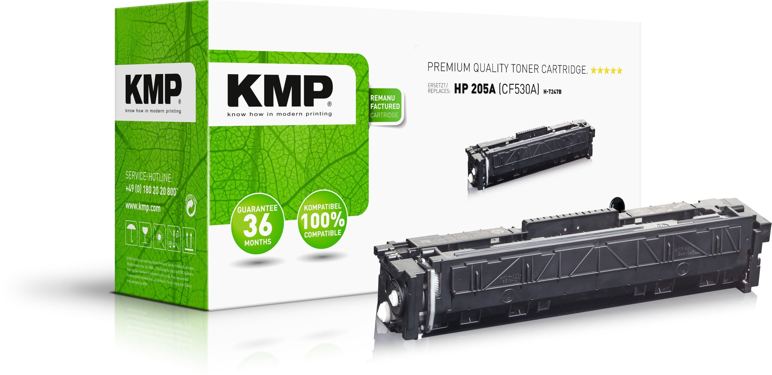 Kartushë toner KMP për HP 205A CF530A, 1100 faqe, e zezë
