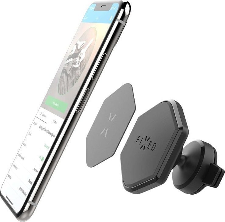 Mbajtës magnetik për makinë FIXED ICON Flex, për pult, rrotullim 360°, i zi